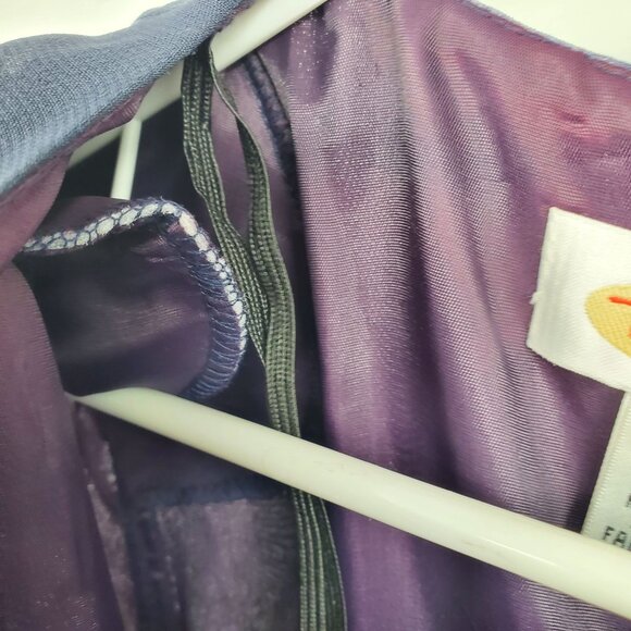 NWT Talbots Purple Floral Print Short Sleeved Maxi Long Dress Size 6 - Picture 10 of 12